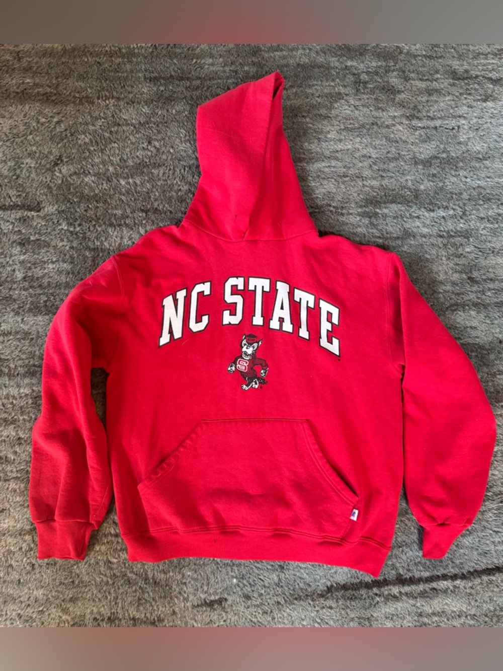 RUSSELL Athletic Red Pullover NC State Wolfpack hoodie
